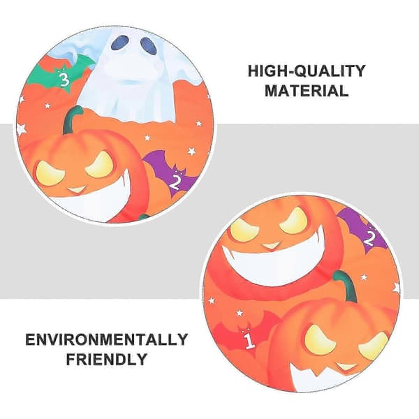 Halloween kastebanner 1 sæt børne-sæk-kaste-spil flag (Peng)