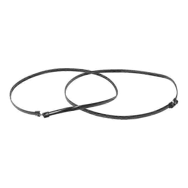 2 st. fixeringsring för fläktgaller, fästring för elektrisk fläkt (Peng) Black 156.00X1.00X1.00CM