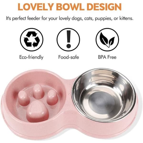 Hundeskål - Slow-feeder - Plastik - Skridsikker - 32x5 cm (Pe)