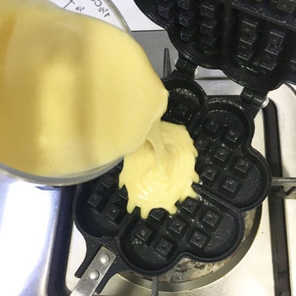 Non Stick Waffles Maker Form Bärbar Hushållskök Gas