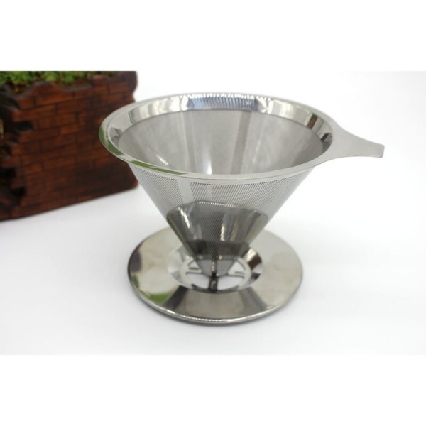 Användbar häll över kaffedroppare i rostfritt stål