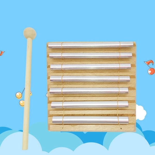 7 Tone Träspel med Mallet Percussion Instrument För