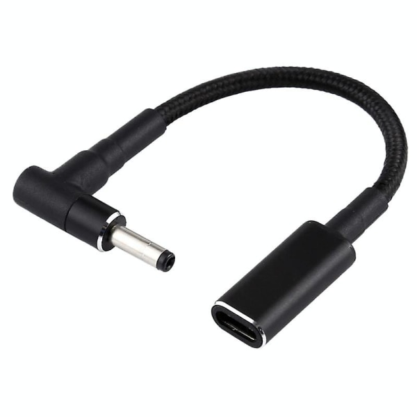 PD 100W 18,5-20V 4,0 x 1,7 mm armbåge till USB-C/Typ-C-adapter