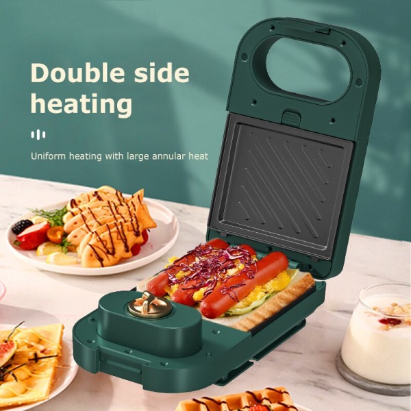 220V 650w automatisk smörgås frukostmaskin tecknad