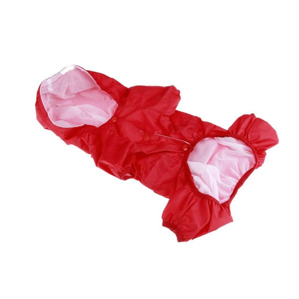 Pet Dog Regnjacka, Fyrbent Huva Reflekterande Varning Blue M