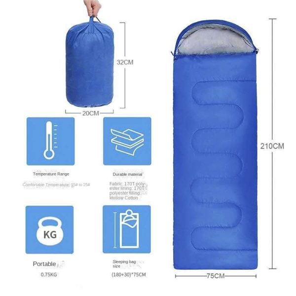 Спальный мешок Shocking Beast Carry Outdoor Blue-1.1kg