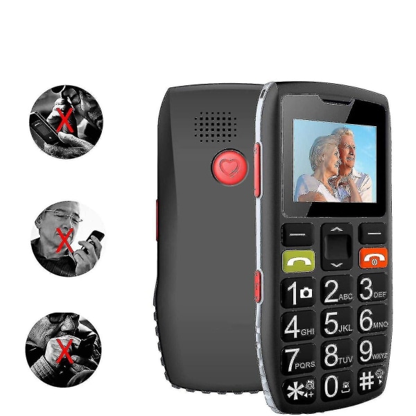 Mobiltelefoner för äldre Seniormobiler med Sos