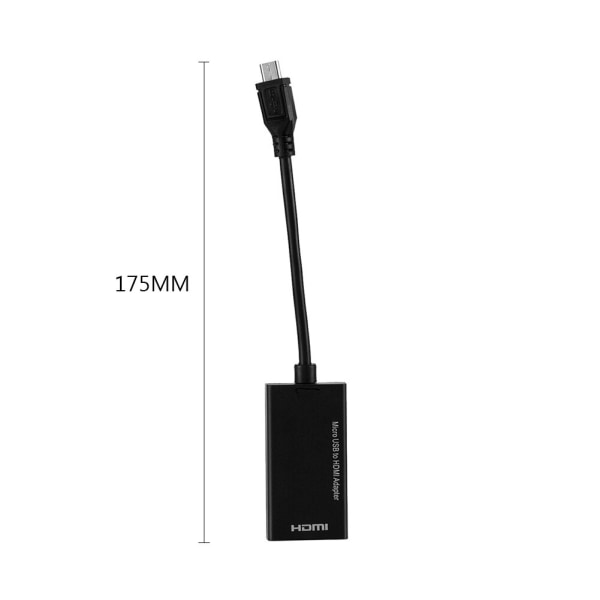 USB till HDMI-kompatibel kabel hane till HDMI-kompatibel