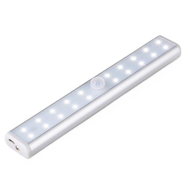 Lampa Garderob Nattlampa 20 LEDs Rörlampa Uppladdningsbar USB