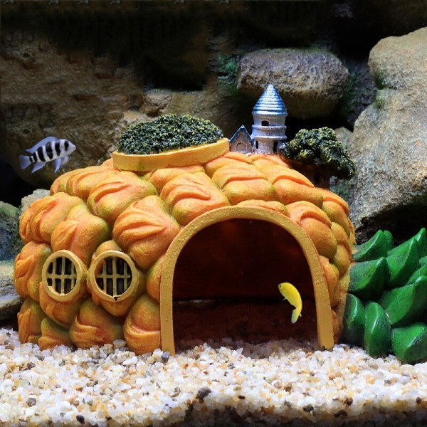 Akvarium dekoration Fish Tank Landscaping konstgjorda hus