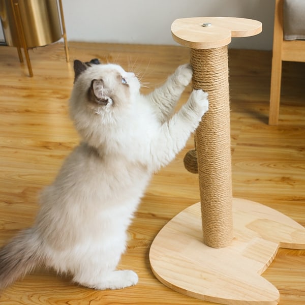Vertikal sisalskrapa för slipning av klor, leksaker för katter