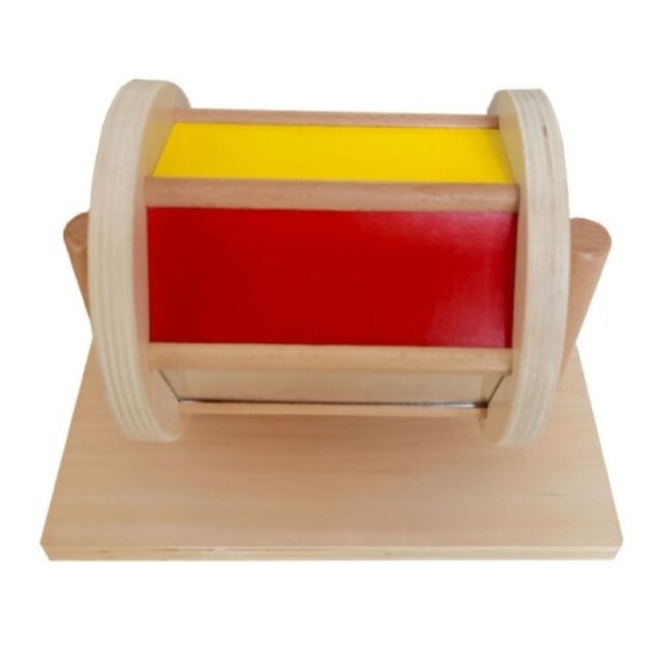 Barn Lovely Wooden Textile Drum Toy Brain Training Portable