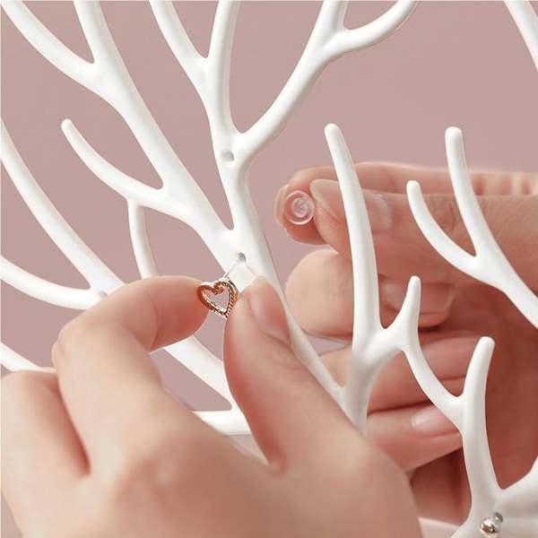 Fawn Creative Halsband Smycken Hängare, Armband Örhänge White