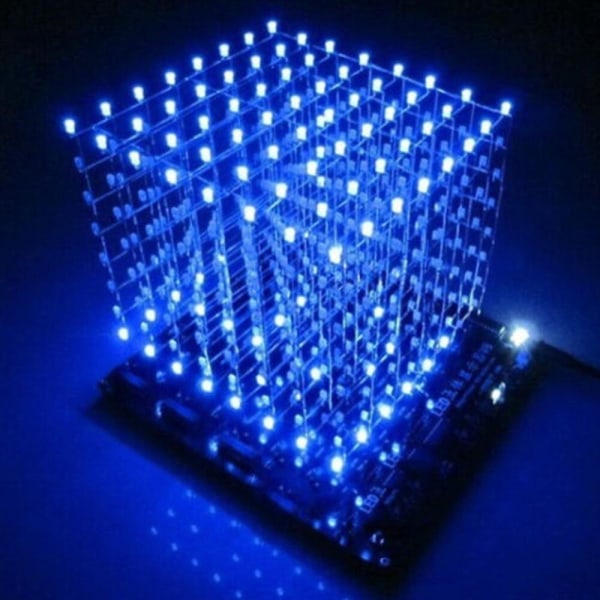 3D LED Cube Kit DIY Lödprojekt 8x8x8 Electronic Suite