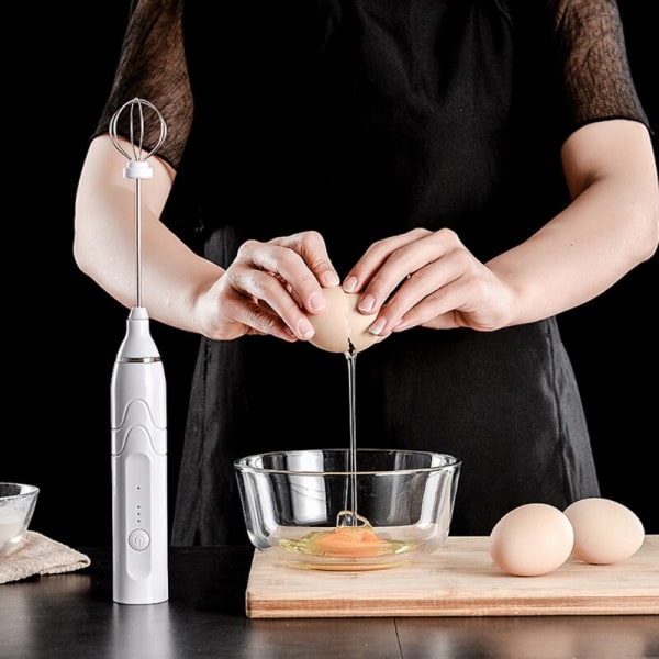 Elektrisk mjölkskummare Handheld Foam Maker Mini Blender USB