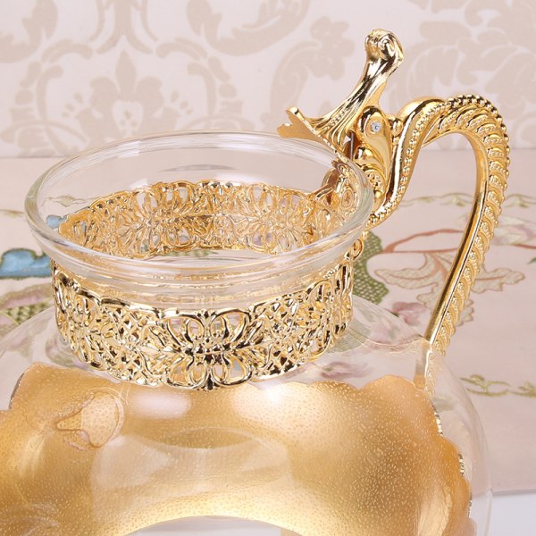 Palace Golden Glass Tekanna Kök Metall Kall Vattenkokare Kaffe