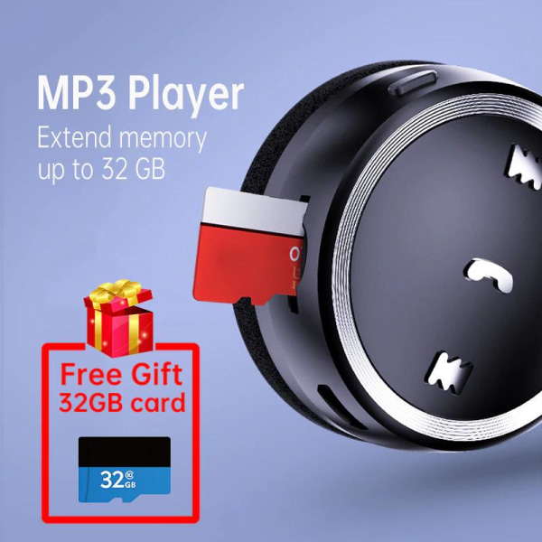 Musikspelare MP3 Bluetooth 5.0 trådlösa hörlurar Händer