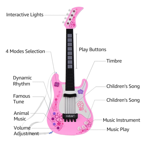 Barngitarrleksak Multifunktionell elektronisk induktion 2144 | Fyndiq