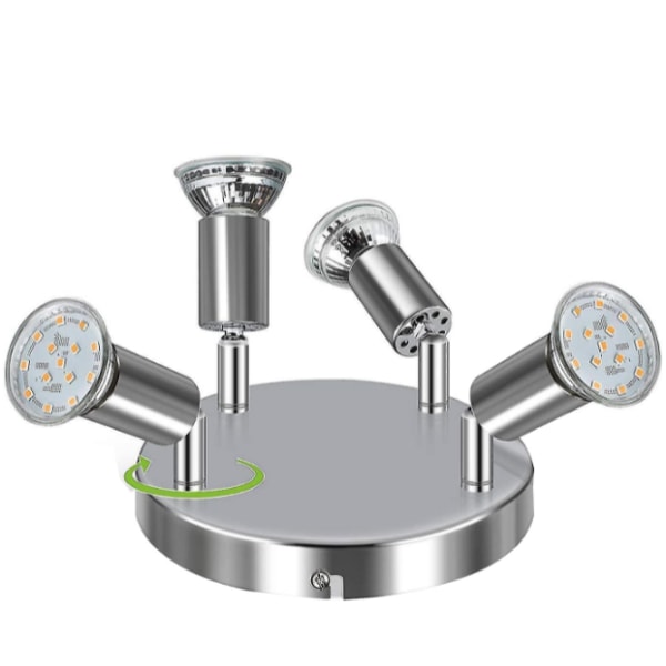 Lampor LED-takljus 4-vägs roterbar rund platta
