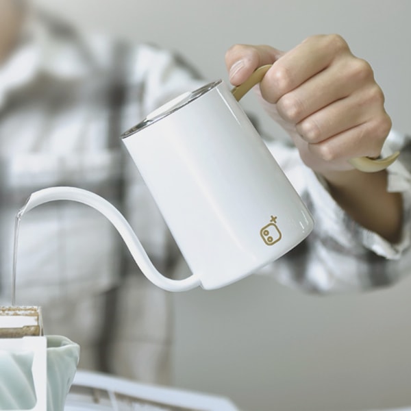 Kreativ mini kaffekanna i rostfritt stål, smal och lång