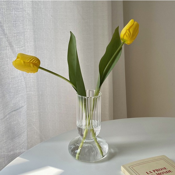 Vardagsrumsglasvasprydnader, Nordic Flowers Mini Transparent