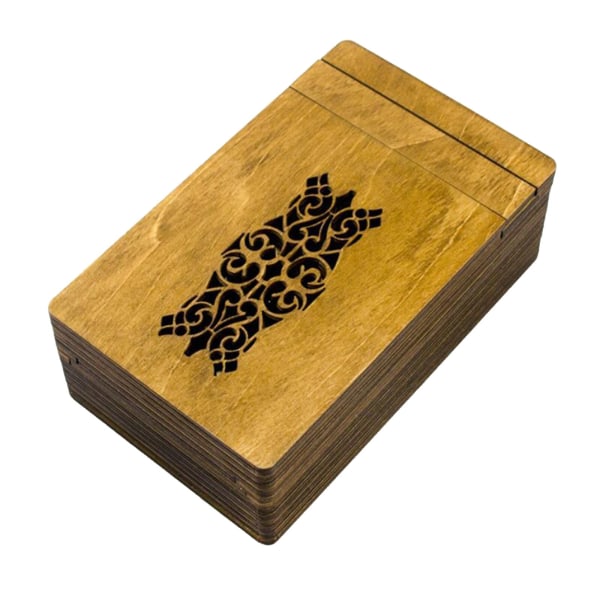 Wood Secret Puzzle Box, Brain Teaser, IQ Test, Secret Lock,