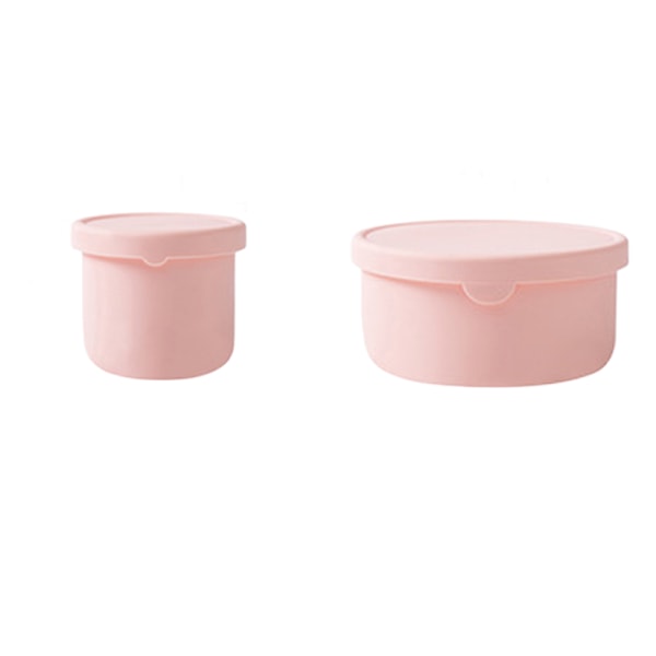 2st japansk stil matlåda i set, bärbar förseglad Pink Set 250ml+700ml