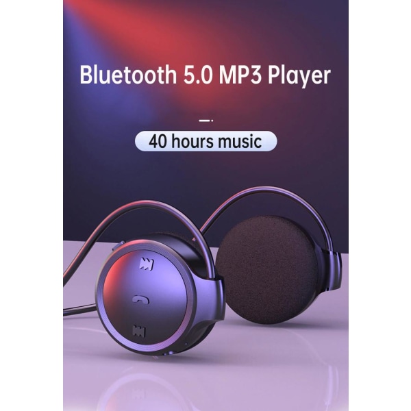 Musikspelare MP3 Bluetooth 5.0 trådlösa hörlurar Händer