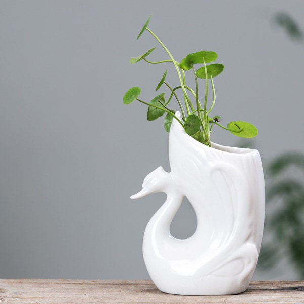 Livsmedel Hemträdgårdsskötsel Hydroponisk blomkruka, kreativ White 12.8*12.7*4.7 cm