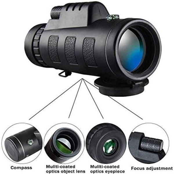 Monocular Telescope, 40X60 High Power HD Monocular med