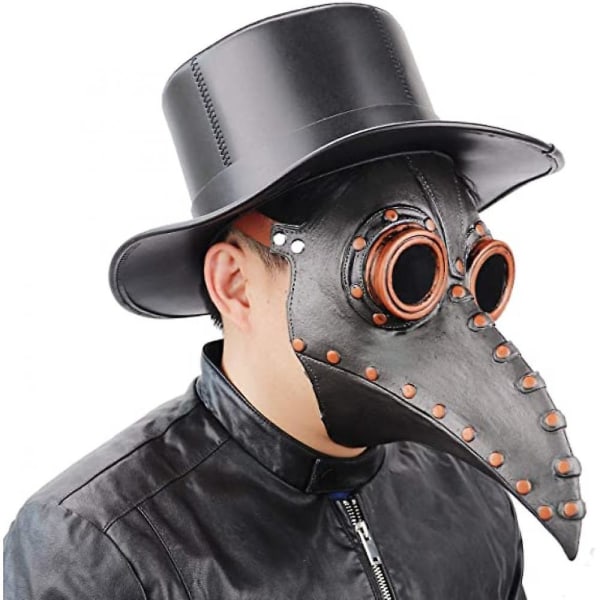 Plague Doctor Crow Mask Steampunk Long Nose Bird Beak Mask