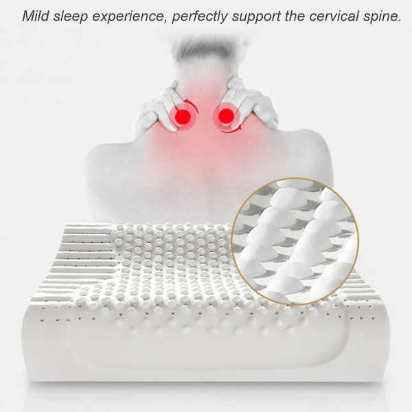 Latex Cervical Spine Health Care Ortopedisk massagekudde