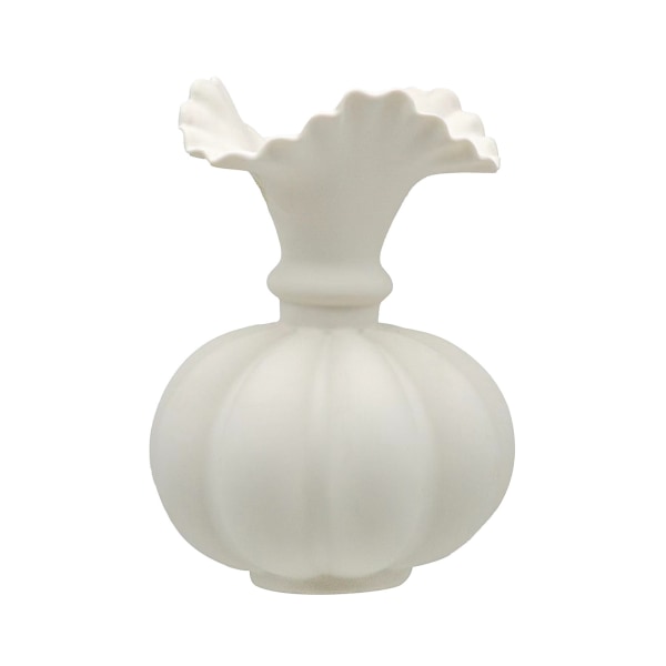 Hem Keramik Blomsterarrangemang Vas, Mjuk Dekoration Art White
