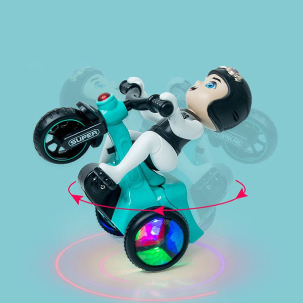 360 Universal Twistering Motorcykel Med Music & Light Model