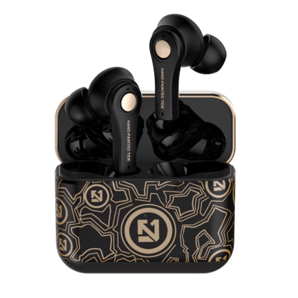 Trådlösa Bluetooth 5.0 hörlurar med mikrofonladdningsbox