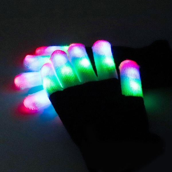 Barn Led Handskar Finger Light Up Handskar