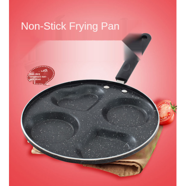 Fyra håls stekgryta förtjockad omelett Pan Non Stick Egg