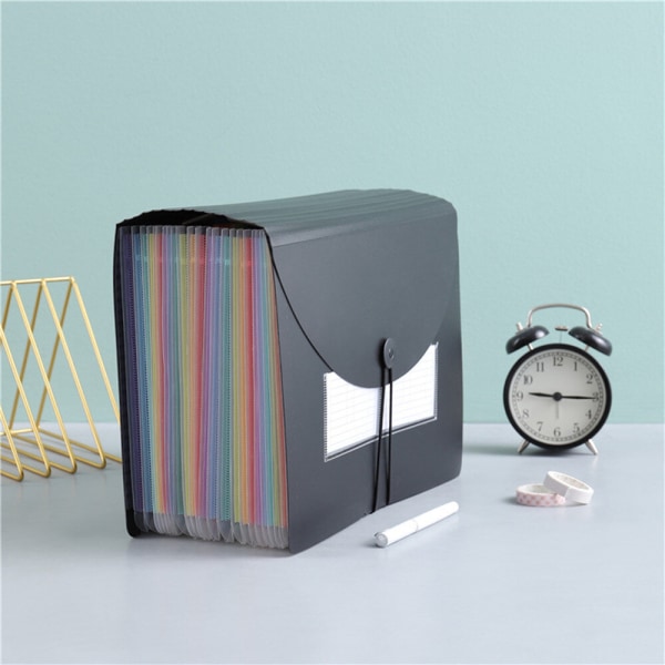 24 Pocket A4 Office Multilayer Expanding File Box Mapp