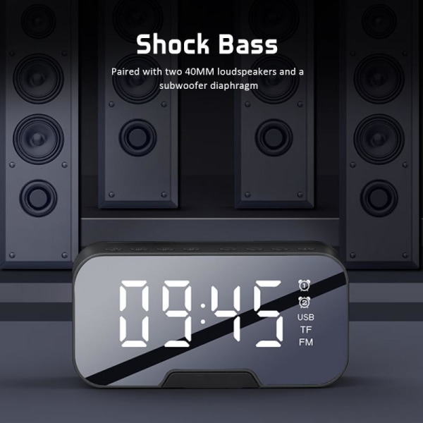 Bärbar trådlös Bluetooth 5.0 högtalarkolumn Super Bass