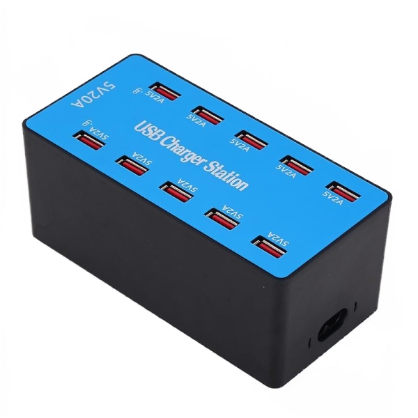 A5B 100W 10 portar USB Smart Laddningsstation med indikator