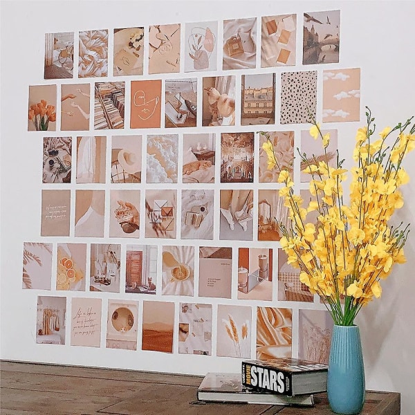 (Blå)Estetiska bilder 50 st 10x15cm Wall Collage Kit
