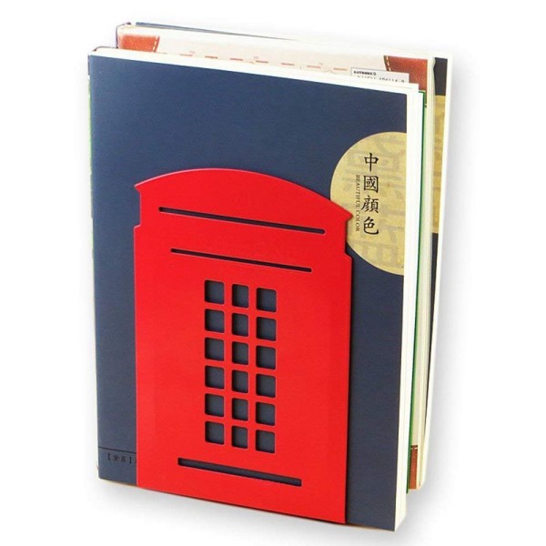 1 par London telefonkiosk Design Anti-Skid bokstödsbok