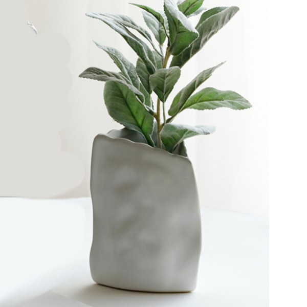 Konst Keramik Vas Dekoration, Vardagsrum Torkad Blomma Blomma Khaki