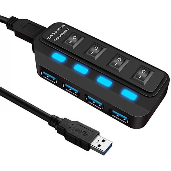 Usb hub 3 0 med 4 portar superspeed data hub 3a2a fyndiq