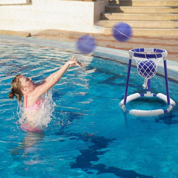 Pool Flytande Basket Hoop Set Water Basketball Game Pool