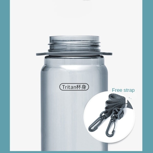 900ML Tritan vattenkopp Bärbar kopp, hane och hona Green 900ML 