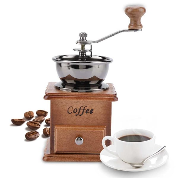 1 Styck Retro Design Kaffebön Handkvarn Manuell Mini Mill