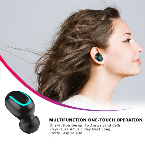 Trådlös Bluetooth 5.0 Hörlurar Hörlurar Hörlurar Stereo