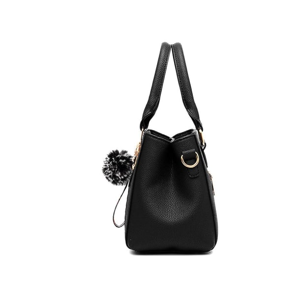 Liten fyrkantig handväska för kvinnor av hög kvalitet (svart)