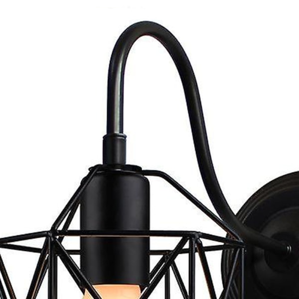 Vintage Led Vägglampa Retro Loft Industriell Vägglampa Svart